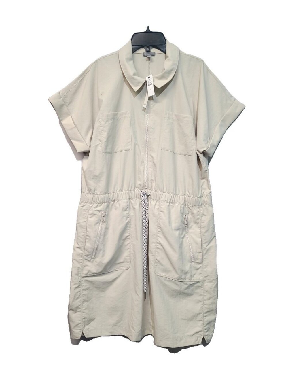 Talbots Utility Dress L Cream NWT Regular